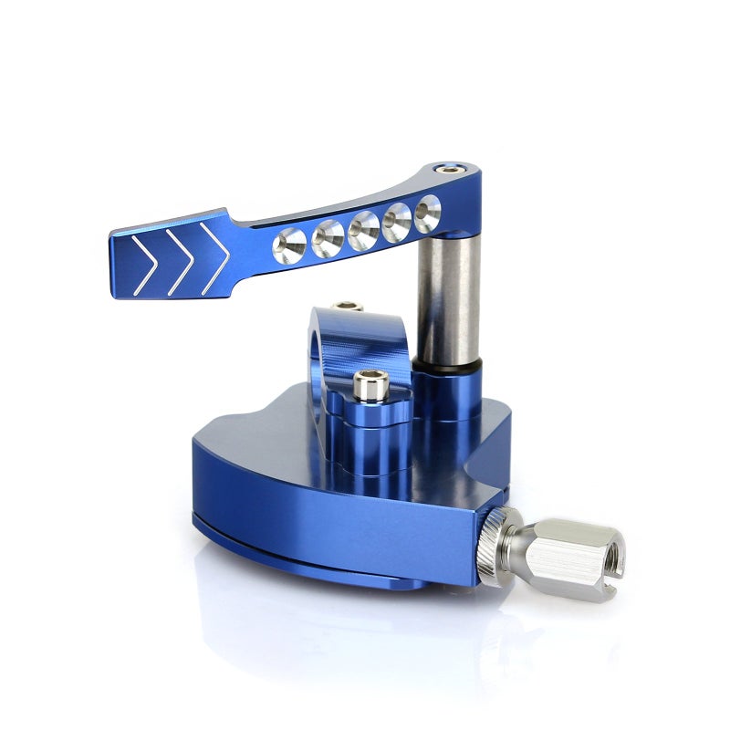 TARAZON Universal Billet CNC 7/8" ATV Throttle Lever Thumb Controller Thumb Throttle Assembly, for Yamaha, for Suzuki, for Polaris, for Can-Am, for Kawasaki, for Honda, for Arctic Cat, for KYMCO, Blue - Image 3